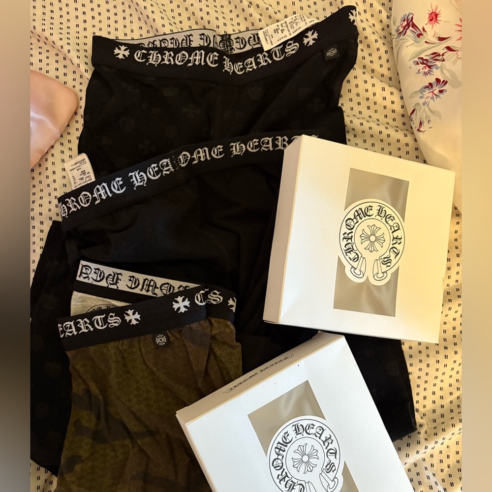 Chrome Hearts Black and Camouflage leggings